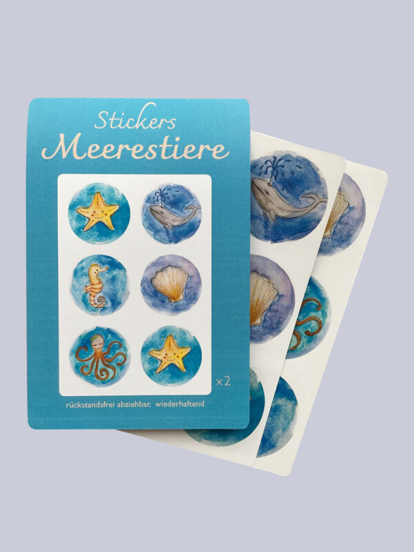Meerestiere - Stickers